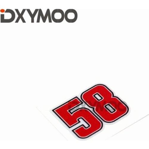 Moto GP Races Motorbike Sticker Decals Reflective Number 58 Car Sticker Decals