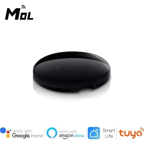 MOL Tuya Smart IR Remote Control WiFi Universal for Air Conditioner TV AC DVD AUD Voice Work with Alexa Google Home Assistant