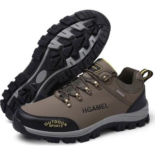 Waterproof Outdoor Hiking Shoes Men Mountain Climbing Shoes Rubber Platform Trekking Trail Sport Shoes Men For Autumn Winter