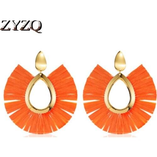 ZYZQ Passionate Women Accessories Earrings Bohemia Stylish Tassel Earrings Hyperbole Accessories Wholesale Lots&Bulk Hot Selling