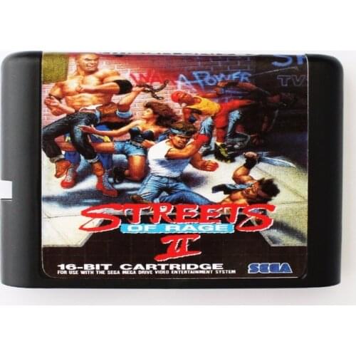 Streets Of Rage 2 16 bit SEGA MD Game Card For Sega Mega Drive For Genesis