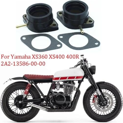 2 Pack Carburetor Holder Intake Manifold Carb Boot For Yamaha XS360 XS400 XS400R XS400S