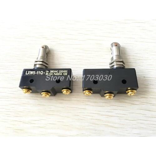 5 Pcs Ith 10A 380VAC 220VDC Parallel Roller Plunger AC DC Micro Switch LXW5-11Q1