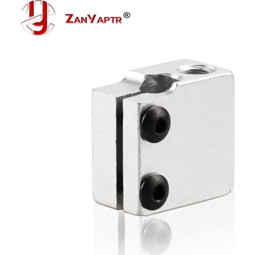 5pcs Aluminium Heater Block For E3D Volcano Print Head Hot End Heating Block 20*20*11.5 20x20x11.5 mm For 3D Printer