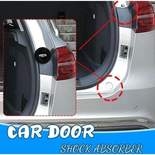 8pcs Car Door Shock-absorbing and Silent Gasket with Car Logo General Closing Door Shock-proof Pads Anti-collision Strips Sound