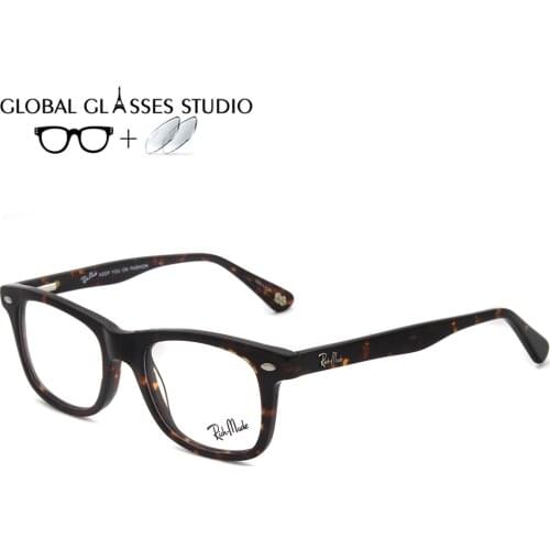 Acetate Glasses Men Women Vintage Eyeglasses Frame for Myopia Optical Prescription Brand Male RM5248