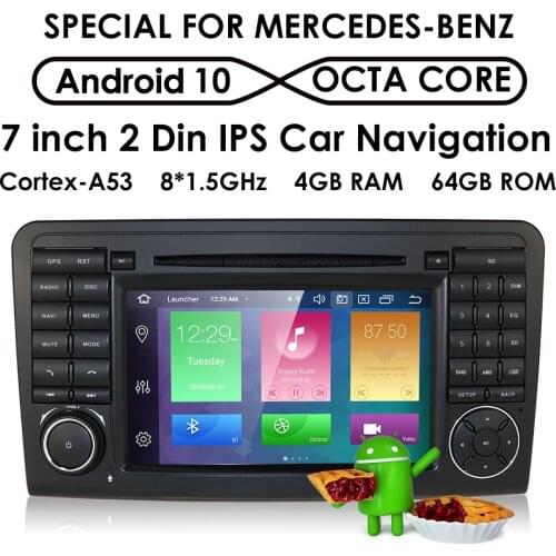 For Mercedes Benz ML/GL W164 ML350 ML500 GL320 X164 ML280 GL350 GL450 PX5 Android10 8Core 4G 64G IPS Car Radio Stereo Navigation