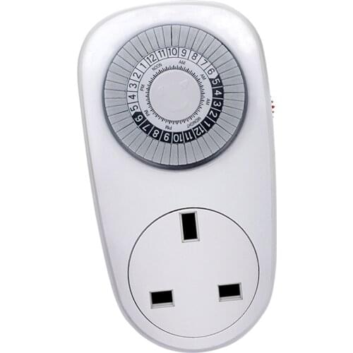 Blesiya 24H Mechanical Timer UK Wall Plug In Socket Switch Interval Clock