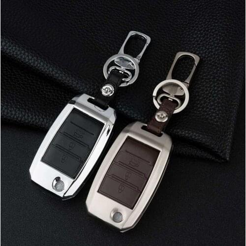 Peacekey Peacekey Zinc Alloy Leather Car Styling Key Cover Case For Kia Optima Ceed K3 K4 K5 Sportage 2016 Sorento Cerato key ca