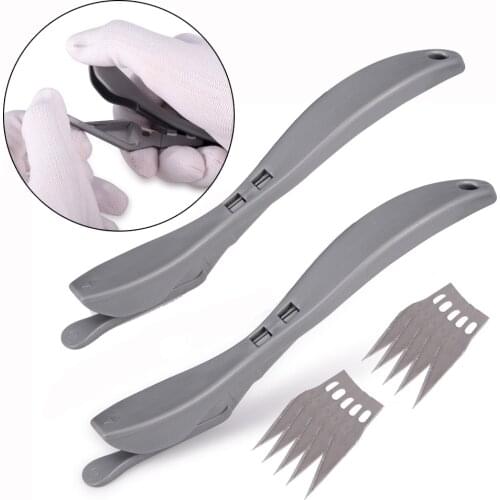 EHDIS 2pcs Carbon Film Vinyl Cutter Knife Car Foil Wrapping Paper Slitter Window Tint Decal Cutting Tool With 10pcs Spare Blades