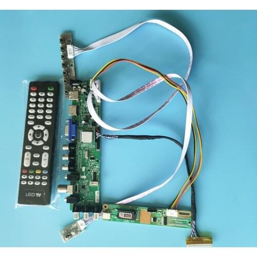 Kit For N154C3-L02 Digital HDMI 1440X900 TV VGA USB AV 1 CCFL LCD Panel remote Controller board DVB-C DVB-T 30pin 15.4"