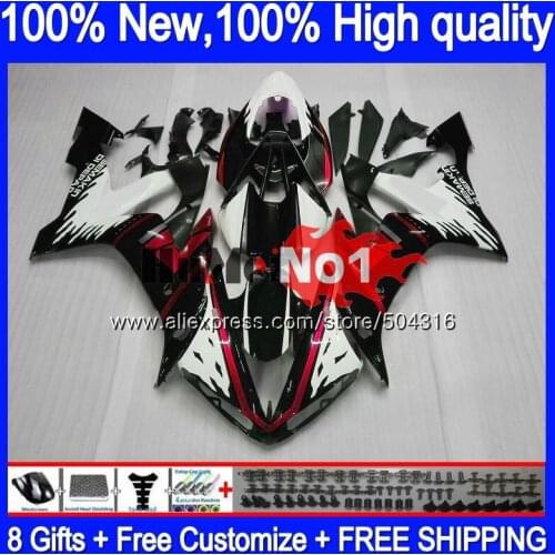 Body For YAMAHA YZF R 1 1000 CC YZF-1000 YZF1000 9MC.82 1000CC YZF R1 YZF-R1 YZFR1 2004 2005 2006 04 05 06 Red black Fairing