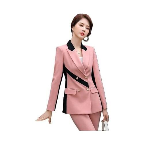 Purple suits women suit and wide leg pants two-piece suit women pant suits formal women suit blazer set pant suits for women