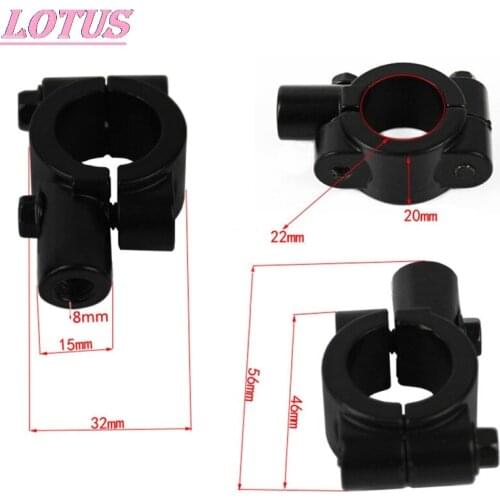 Motorcycle rearview mirror mounting bracket adapter, 1, 10mm, 7/8"