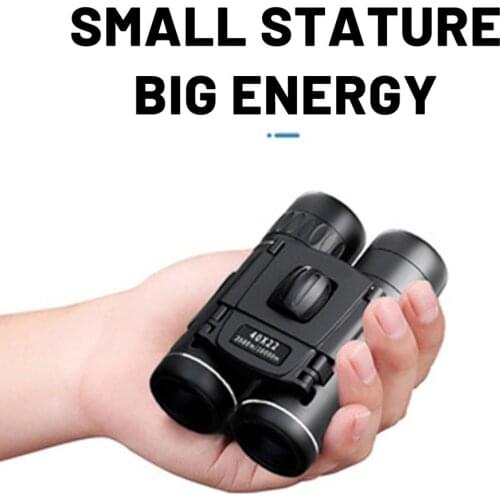 40x22 HD Powerful Binoculars Long Range Folding Mini Telescope BAK4 FMC Optics For Hunting Sports Outdoor Camping Travel