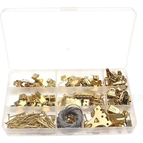 250Pcs Picture Hanging Kit Heavy Duty Hanging Nails Sawtooth Hangers and Screws Picture Frame Hooks for Wall Mounting