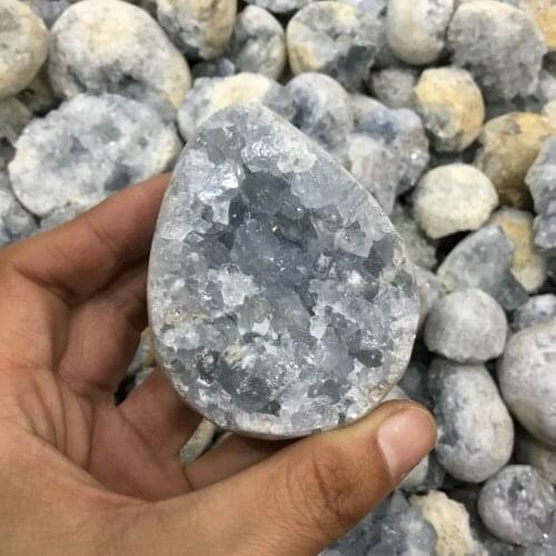 Natural Blue Celestite crystal cluster Mineral Specimen For collection