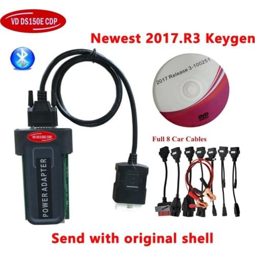 NEW VCI Obd Obd2 Scanner 2020 2017R3 Keygen Software for Delphis Vd Ds150e Cdp Bluetooth Car Truck Auto Diagnostic Repair Tools