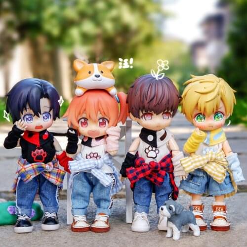 BJD Doll Clothes Fashion Suit Shirt Pants for 1/12 BJD,ob11,molly, Gsc,body9,OB11 Doll Accessories Toys