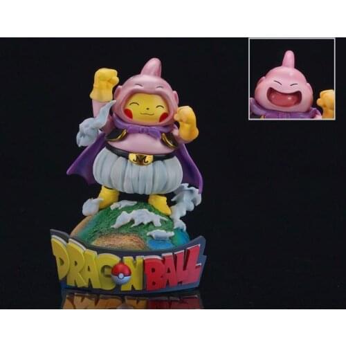 Anime Characters Dragon Ball GK MajinBuu Superman Action Humanoid Double Heads Changeable Childrens Gifts Collectibles Ornaments