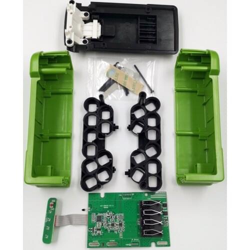 10*18650 version Battery Plastic Case Charging Protection Circuit Board PCB for greenworks 40V Lawn mower cropper grass cutter