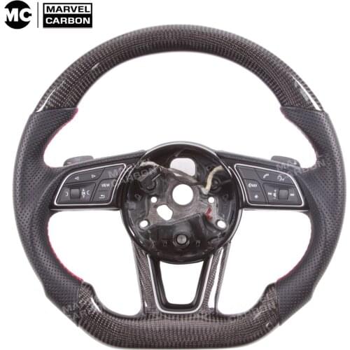 100% Real Carbon Fiber Steering Wheel for Au-di A4 New Type A1、A3、A4、A5、A6、A7、A8 Q3、Q5、Q7