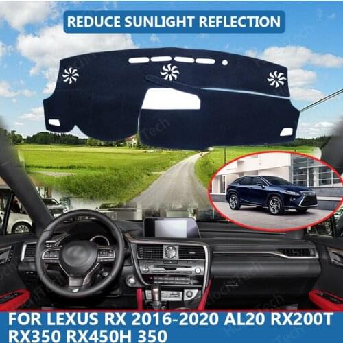 Right Hand Drive High Polyester Fiber Anti-UV Car Dashboard Cover Mat for Lexus RX 2016-2020 AL20 RX200t RX350 RX450h 350 Cover
