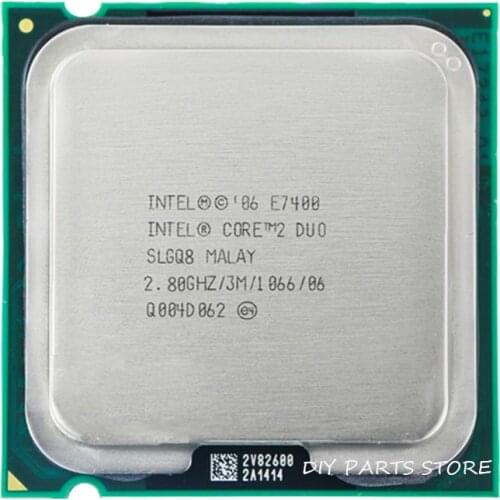 INTEL Core 2 Duo E7400 Socket LGA 775 CPU Processor (2.8Ghz/ 3M /1066GHz)