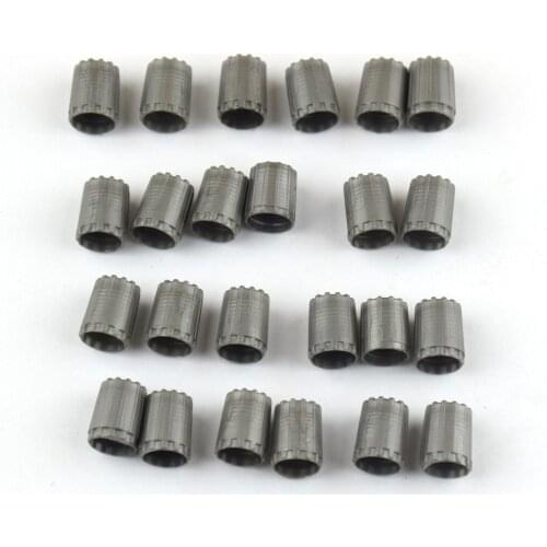 24pcs Grey TPMS Service Kit Tire Valve Stem Caps Set High Quality