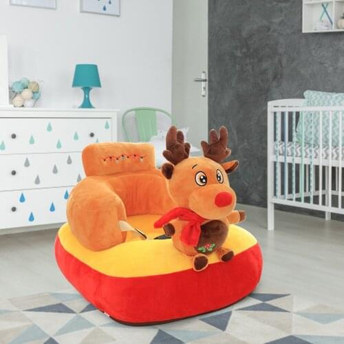Cute Cartoon Baby Sofa Support Seat Kid Feeding Washable Plush Chair Learning Sit Toddler Nest Puff Feeding Cradle Cute baby