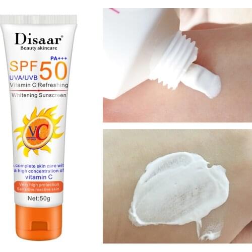 Facial Body Sunscreen Cream Whitening Anti-UV Sunblock Skin Protective Anti-Aging Oil-control Moisturizing SPF50