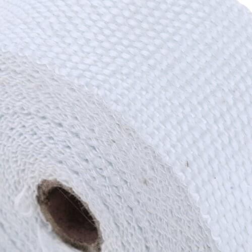 Heat Wrap- for Exhaust Pipes, 2"x32ft, Include 6pcs Stainless Ties, White