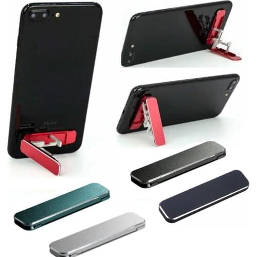 Universal Mini Size Aluminum Portable Folding Desk Mount Holder Bracket Mobile Phone Cradle Foldable Stand for Cellphone