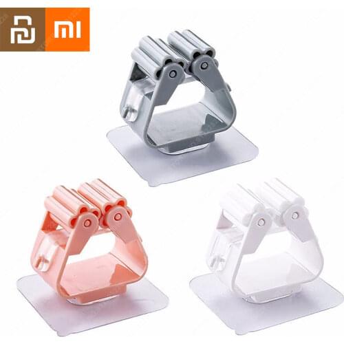 Xiaomi Mop Clip Broom Hanger Free Punching Bathroom Super Strong Load Bearing Deck Wall Hanging Hook Household Tools Youpin Mi