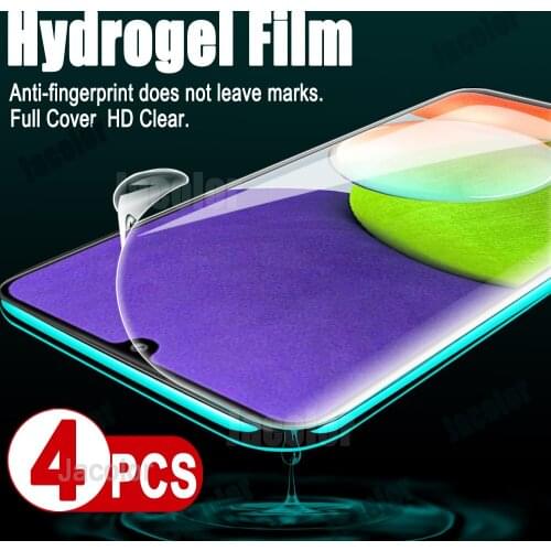 4PCS Screen Protector For Samsung Galaxy A22 5G/4G Safety Hydrogel Film On Samsun A 22 A225F A226B Water Gel Soft Film Not Glass