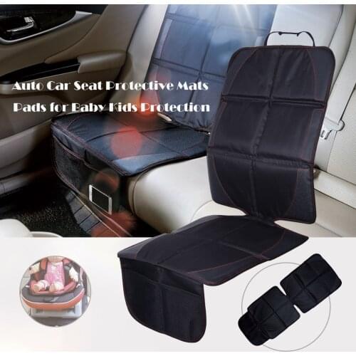 Universal Car Seat Cover Protector Mat Baby Kids Wear Kick Pad Protective Mats Pads Leather Oxford Cotton Auto Seat Protection
