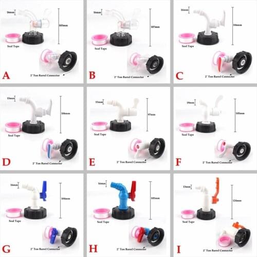 1pcs IBC Tank Adapter to Plastic Tap Replacement Valve Fittings Home Garden Water Connectors Drain Faucet Adapter