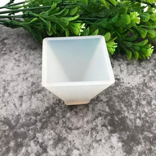 1pcs 30-50mm Triangle Pyramid Silicone Mold DIY White Resin Decorative Craft For DIY Earrings Necklace Pendant Jewelry Making