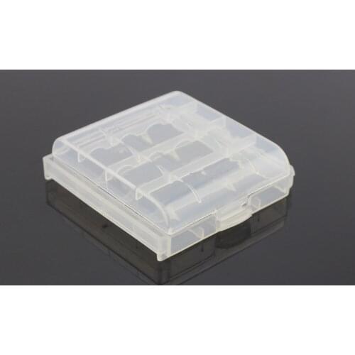 2Pcs/lot Mini Portable Plastic Battery Case Holder Storage Box For AAA/AA Battery Rechargeable Storage Box Digital Hot