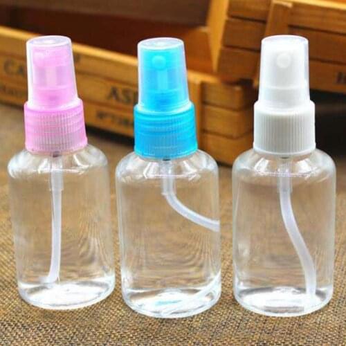 5Pcs Mini Essential oil Bottle 50ml Portable Clear Travel Refill Empty Cosmetic Spray Bottle Atomizer
