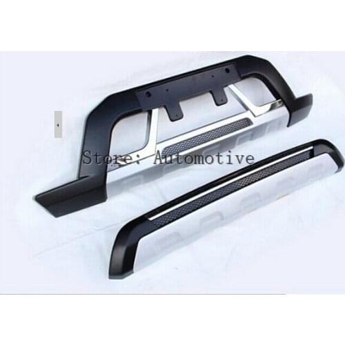 Boutique front+ Rear Bumper board guard skid plate bar Protector for Mitsubishi Pajero 2013-2015