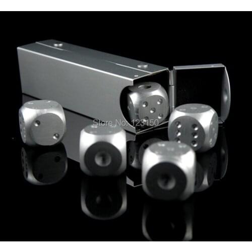 DC-170 Aluminum Dice Set , 5pcs/lot with box, Free Shipping