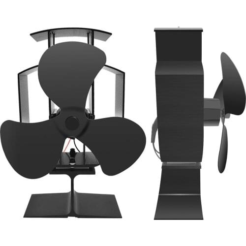 Eco-Friendly Heat Powered Stove Fan For Wood Log Burner Fireplace Circulates140-170CFM