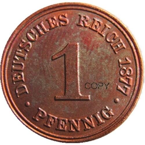 GERMANY 1877BB 1PFENNIG 100% Copper Copy Coins