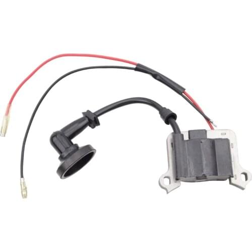 Plastic + Metal Ignition Coil Fit for 43CC 52CC Lawn Mower Spark Plug Garden Tools Lawn Mower Accessories