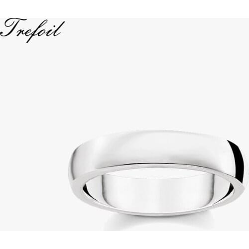 Band Ring Classic Simplicity Design 925 Sterling Silver 2021 Brand New Fine Women Men Jewerly Eternal Fashion Gift for Lovers