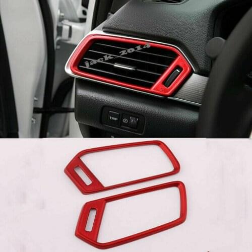 ABS Red Interior Side Air Vent Outlet Cover Trim for Honda Accord 2018-2019 10th
