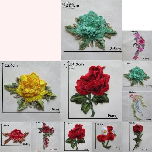 Exquisite Rose Flower Lace Collar DIY Sewing Embroidery Fabric Neckline Clothing Decorative Applique Accessories 1 pcs sell