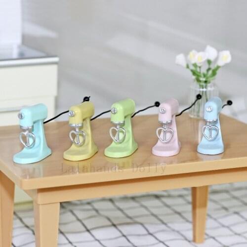 1:12 Doll House Mini Mixer Toy Model for Kitchen Scene Ob11 Doll House Furniture Decoration Accessories