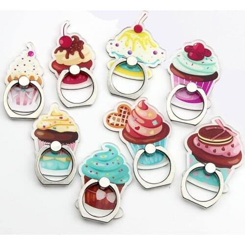 Ice Cream Universal Phone Ring Holder Mobile Phone Holder Stand Finger Ring Holder suporte celular For iPhone Samsung Table